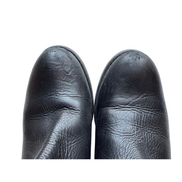 FRYE Pippa Black Leather Buckle Moto Short Boots Women’s Size 6 - Picture 4 of 9